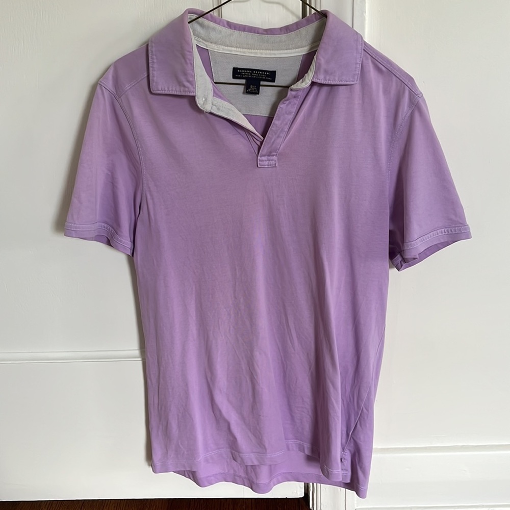 Lilac banana republic polo